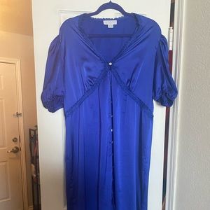 NFD LINDOS DRESS COLBOT BLUE - small snag on the sleeve